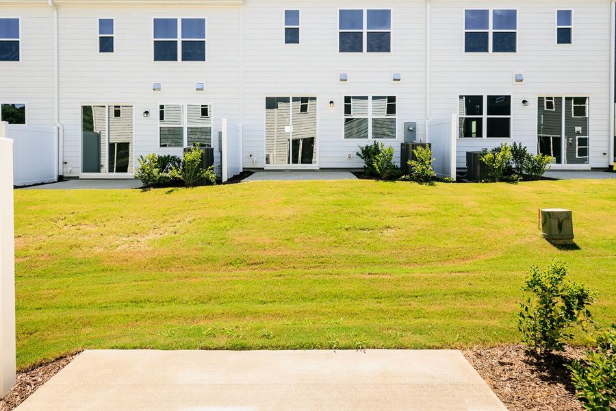 Exterior details and patio area of a home in Vaughan Farms, Angier (Image 4).