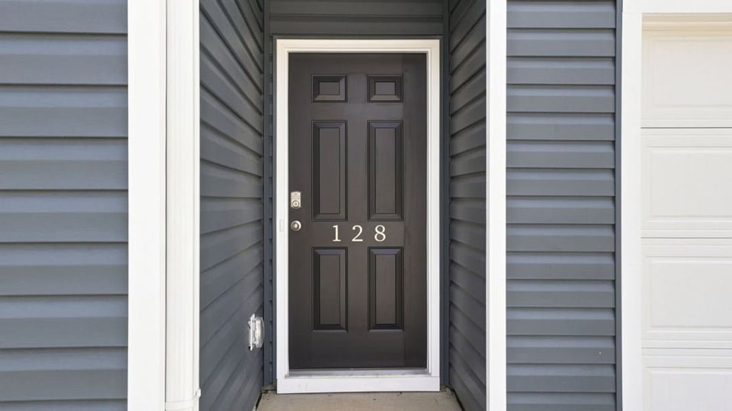 Exterior details and patio area of a home in Tyger Pines, Moore (Image 3).