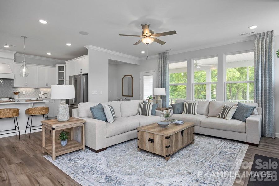 Furnished interior view inside a new home in Windgate, Mooresville (Image 5). Furnished interior view inside a new home in Windgate, Mooresville (Image 5).