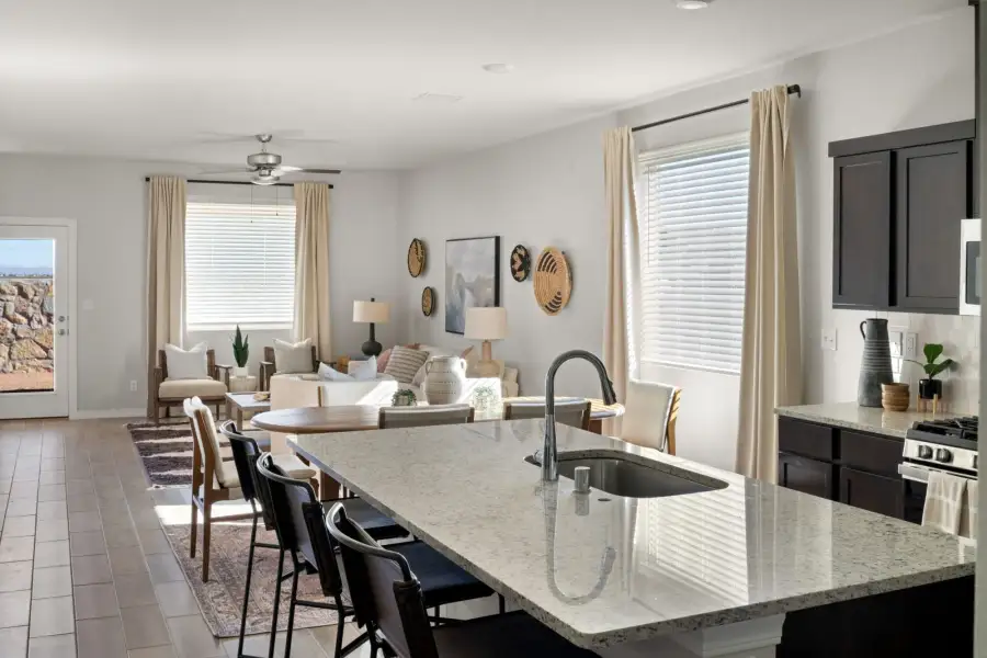 Furnished interior view inside a new home in Desert Breeze, Horizon City (Image 24). Furnished interior view inside a new home in Desert Breeze, Horizon City (Image 24).