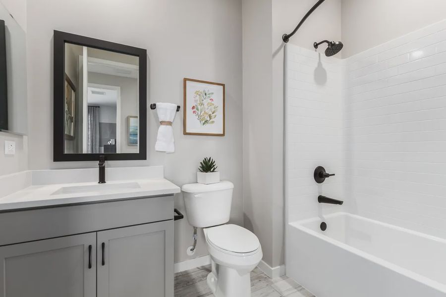 Representative furnished interior of a home built from the 2326 by Elliott Homes in Acacia at Santana, Yuma (Image 40).