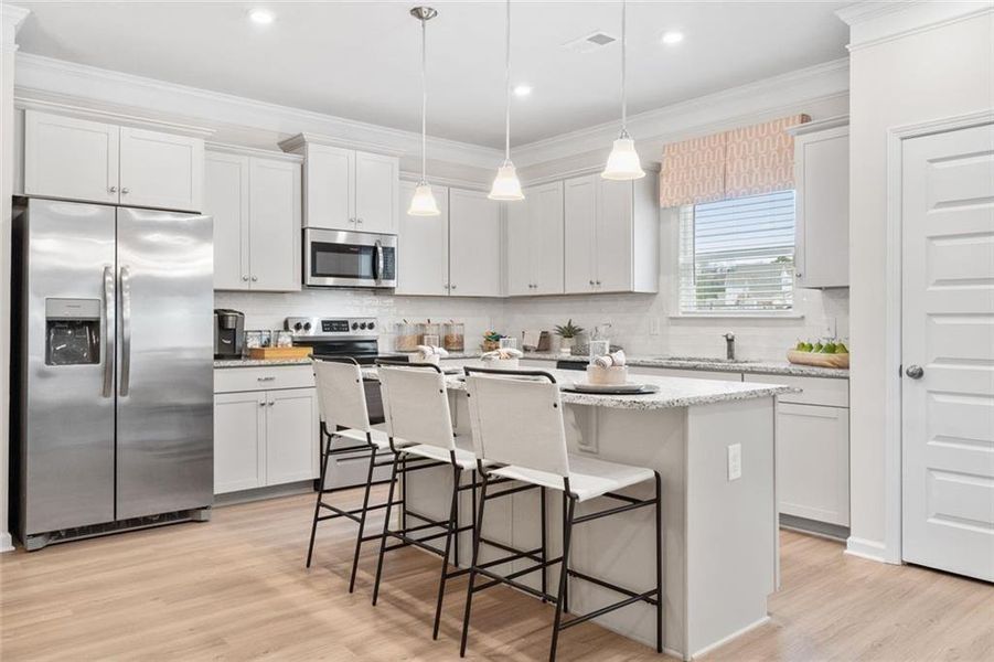 Furnished interior view inside a new home in Summerfield Place, Carrollton (Image 30).