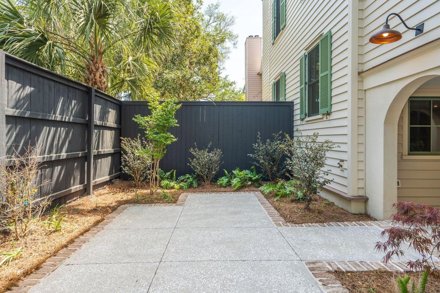Exterior details and patio area of a home in , Charleston (Image 32).