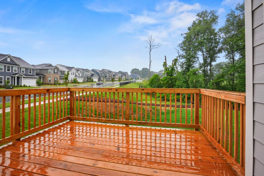 Rear Deck with Optional Basement