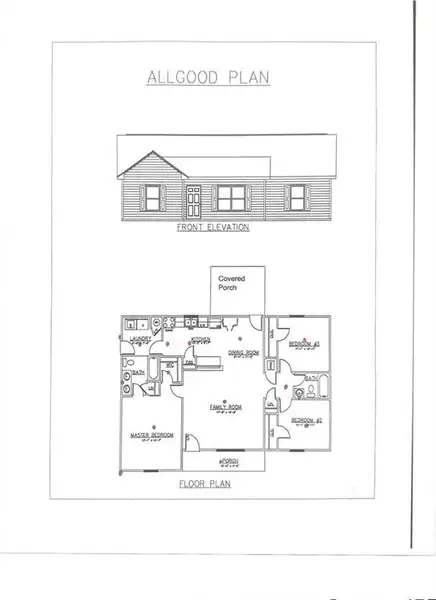 Exterior rendering of this home design in , Cedartown, GA (Image 4).