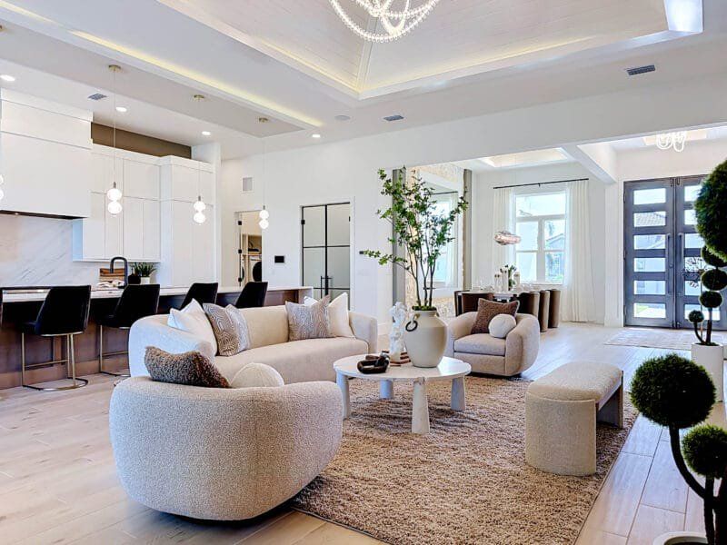 Furnished interior view inside a new home in Legends Bay, Bradenton (Image 10).