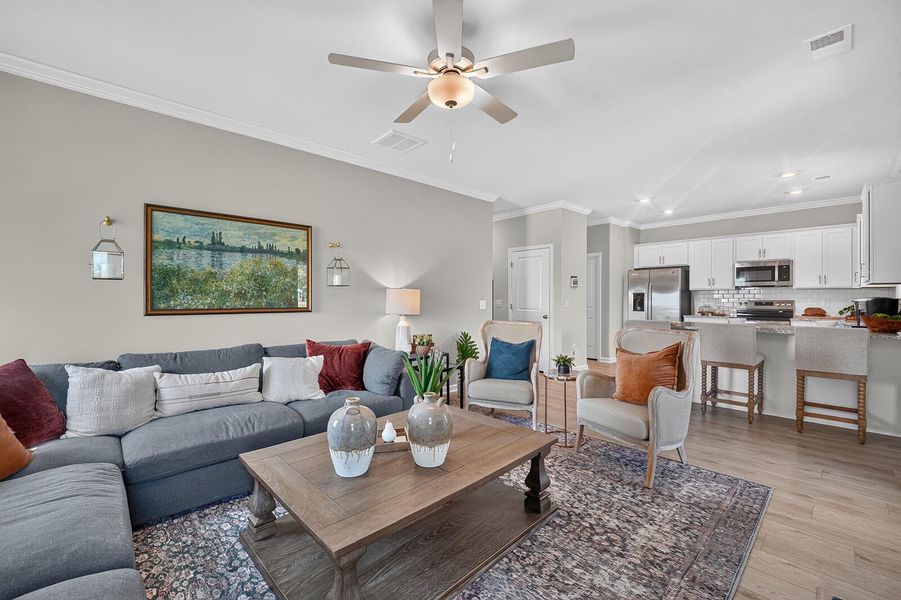 Furnished interior view inside a new home in , Summerville (Image 10).