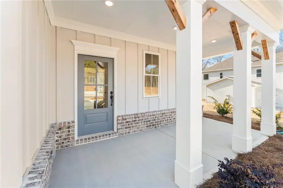 Exterior details and patio area of a home in , Marietta (Image 28).