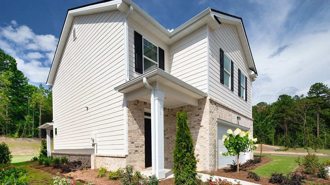 Representative exterior photo of a completed home built from the Cabral by D.R. Horton in Twin Lakes, Hoschton, GA (Image 2).