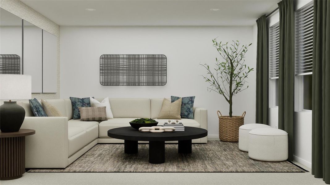 Furnished interior view inside a new home in Synova, Crosby (Image 12).