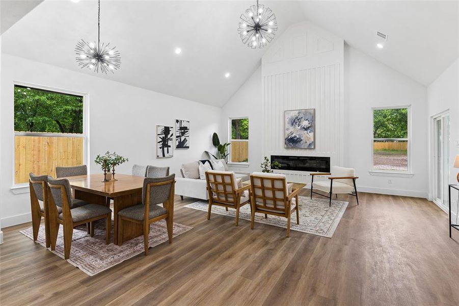 Furnished interior view inside a new home in , Dallas (Image 8).