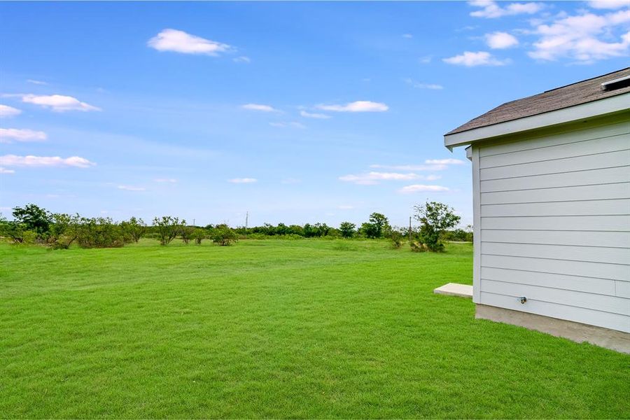 View of grassy yard View of grassy yard