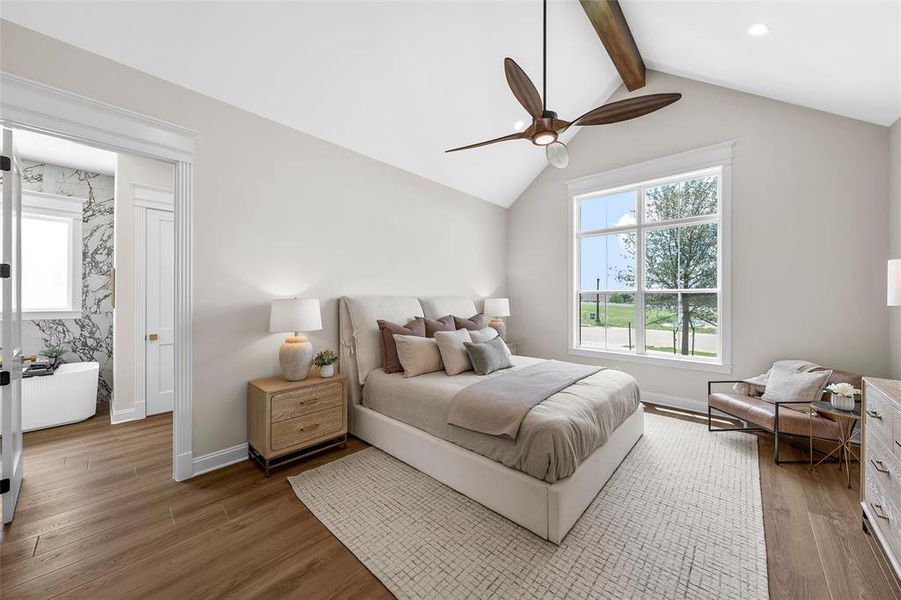 Furnished interior view inside a new home in , Woodway (Image 12).