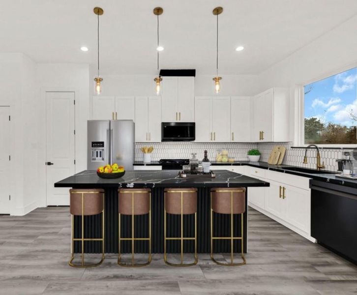 Furnished interior view inside a new home in , Houston (Image 5).