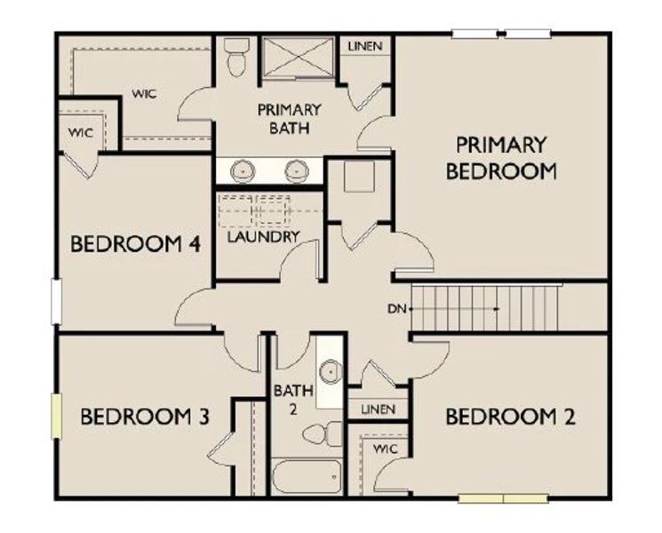 2D floor plan layout of this home in Middleton Farms, Middlesex, NC (Image 6).