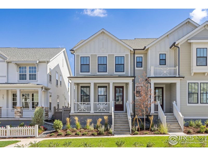 Front exterior of a new home in Westerly, Erie, CO, highlighting curb appeal (Image 2).