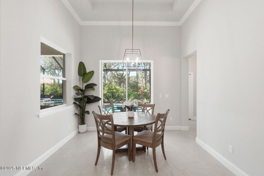 Furnished interior view inside a new home in , Palm Coast (Image 78).