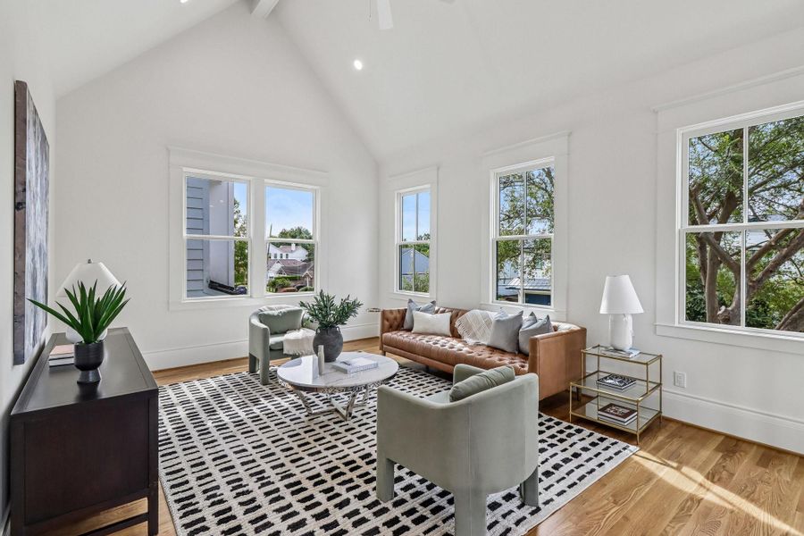 Furnished interior view inside a new home in , Houston (Image 39).