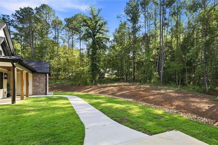 Exterior details and patio area of a home in , Canton (Image 37).
