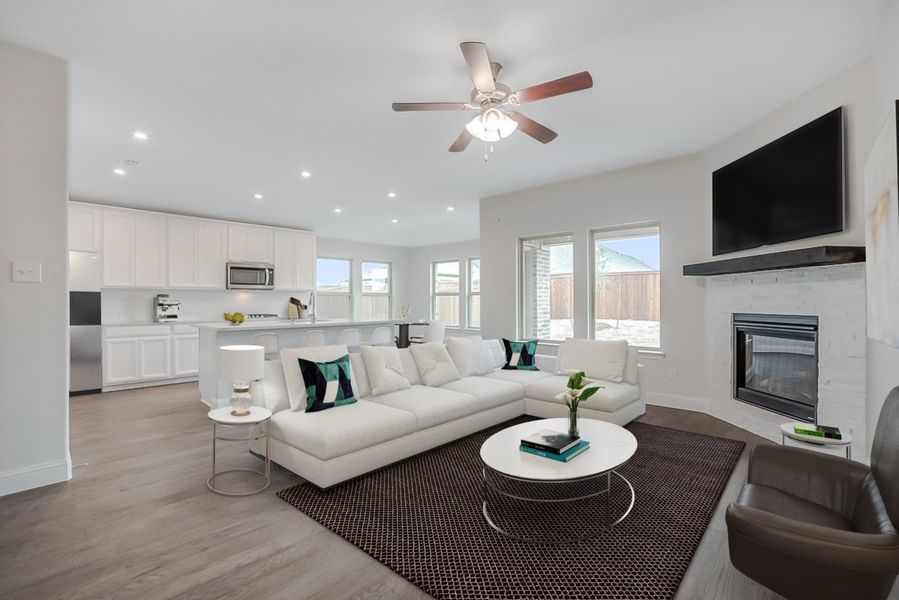 Representative furnished interior of a home built from the Magnolia by Beazer Homes in Enclave at Legacy Hills, Celina (Image 3).