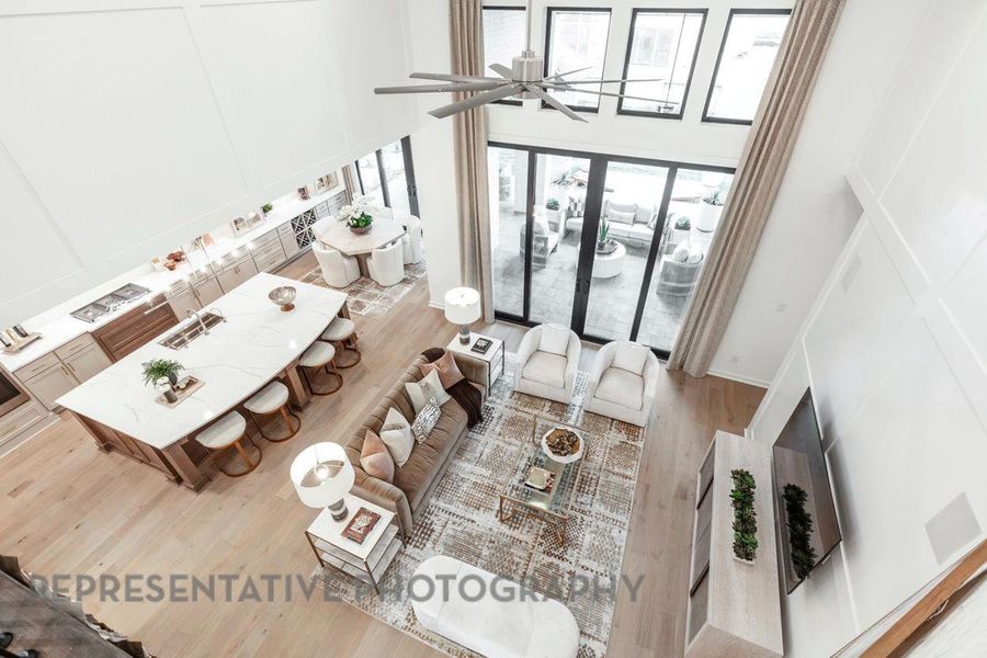 Furnished interior view inside a new home in Cross Creek West, Fulshear (Image 7).