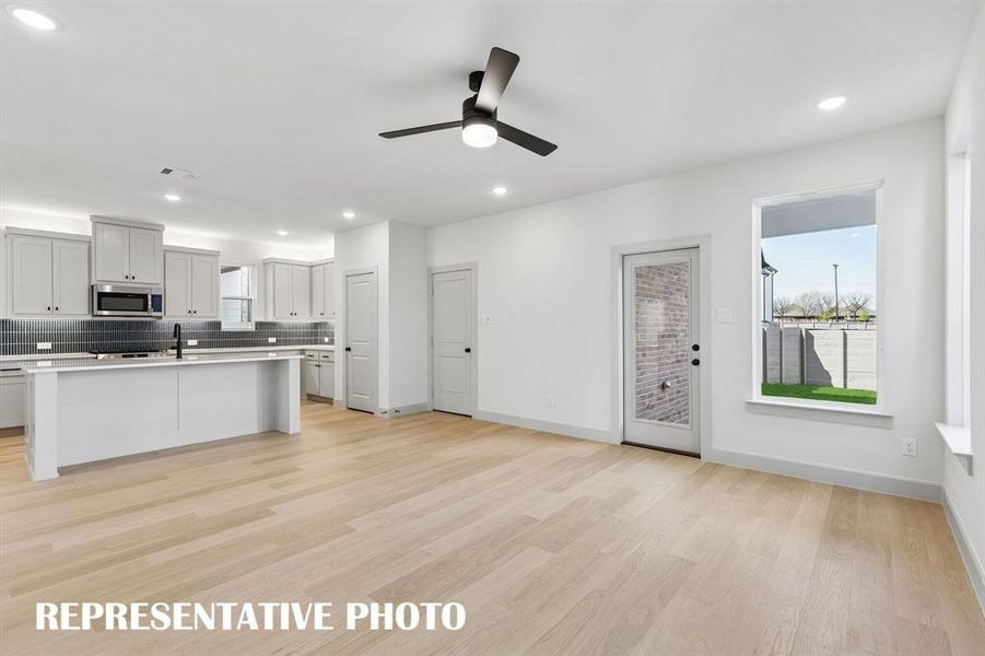 Our Montclair plan offers an open and flowing floor plan perfect for entertaining!  REPRESENTATIVE PHOTO