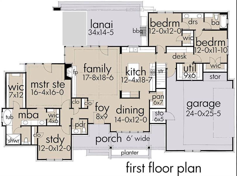2D floor plan layout of this home in , Weatherford, TX (Image 4).