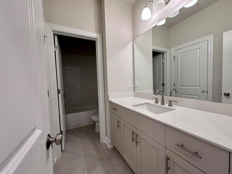 Furnished interior view inside a new home in Ward's Crossing Townhomes, Johns Creek (Image 11). Furnished interior view inside a new home in Ward's Crossing Townhomes, Johns Creek (Image 11).
