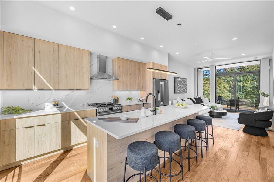 Furnished interior view inside a new home in , Atlanta (Image 16).
