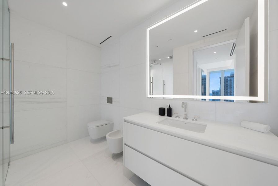 Furnished interior view inside a new home in Aston Martin Residences, Miami (Image 8).