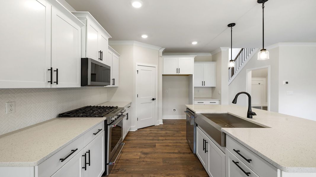 Furnished interior view inside a new home in Sunset Summits, Spartanburg (Image 7). Furnished interior view inside a new home in Sunset Summits, Spartanburg (Image 7).