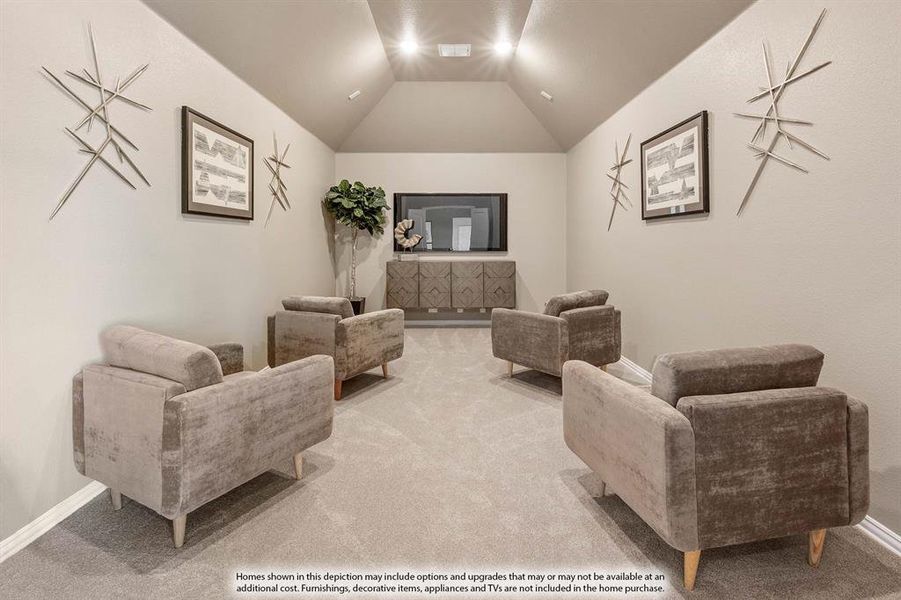 Furnished interior view inside a new home in Hayes Crossing, Midlothian (Image 32).