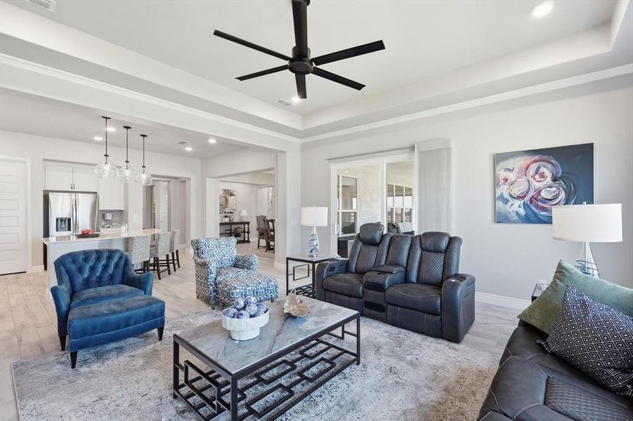 Furnished interior view inside a new home in , Denton (Image 9).