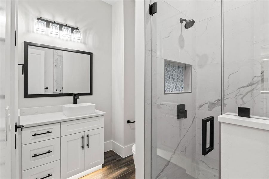 Furnished interior view inside a new home in , Cape Coral (Image 16). Furnished interior view inside a new home in , Cape Coral (Image 16).