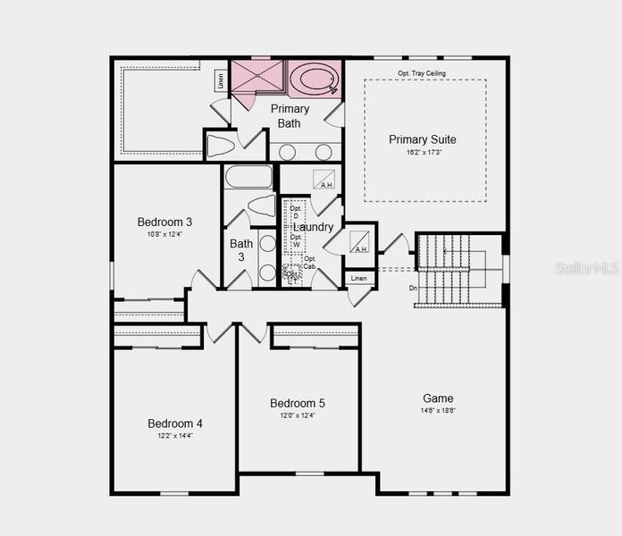 2D floor plan layout of this home in Skye Ranch Community Group Page, Sarasota, FL (Image 3).