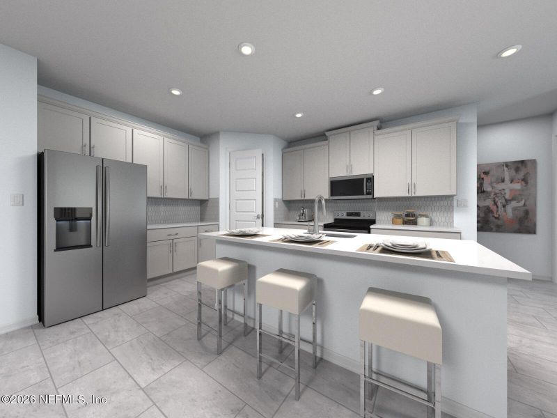 Furnished interior view inside a new home in Azalea Creek, Jacksonville (Image 3).