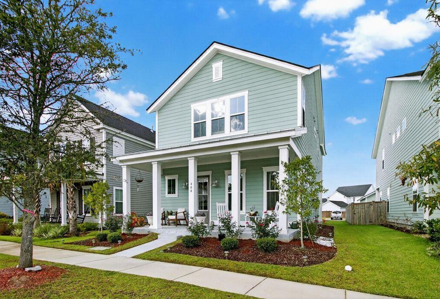 Front exterior of a new home in , Summerville, SC, highlighting curb appeal (Image 33).