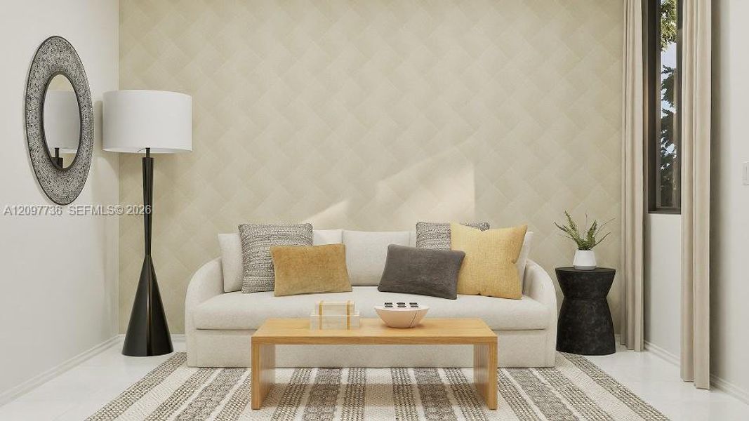 Furnished interior view inside a new home in Sunscapes, Florida City (Image 8).