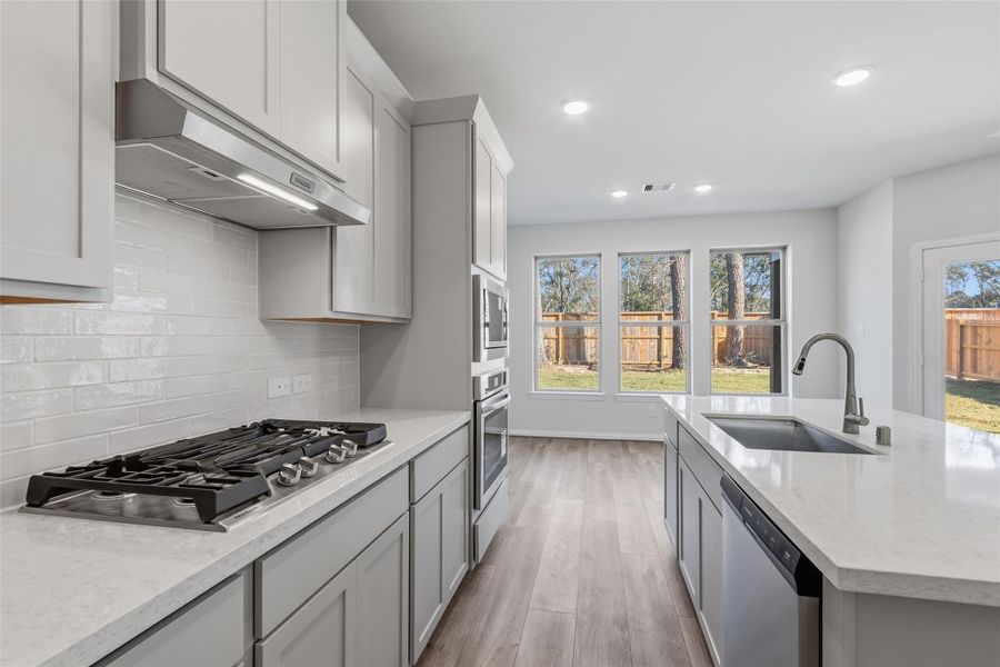 Furnished interior view inside a new home in The Woodlands Hills, Willis (Image 11).