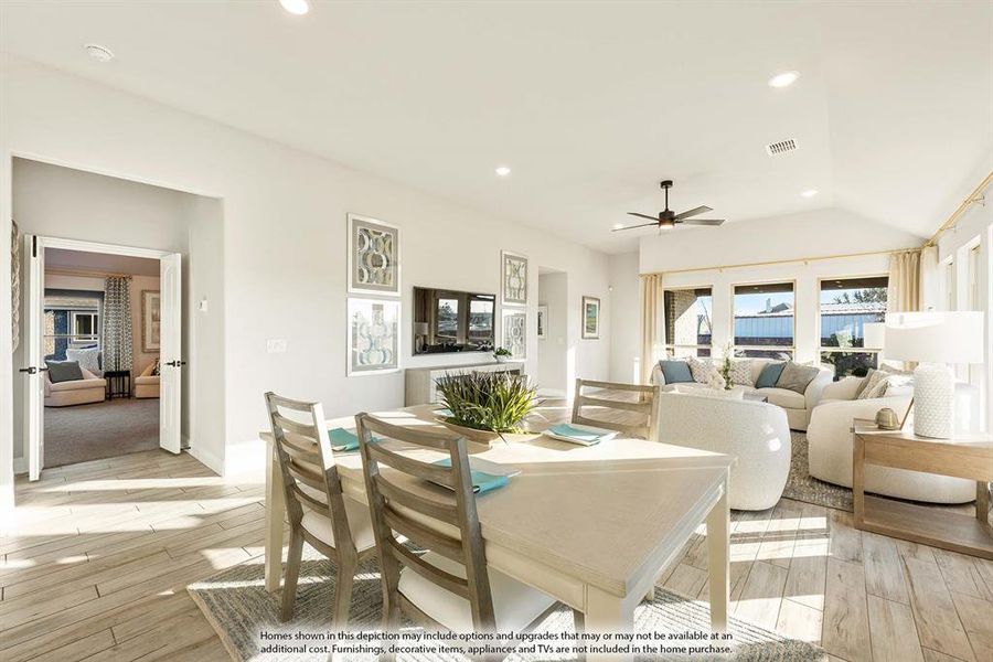 Furnished interior view inside a new home in Hunters Ridge, Crowley (Image 25).