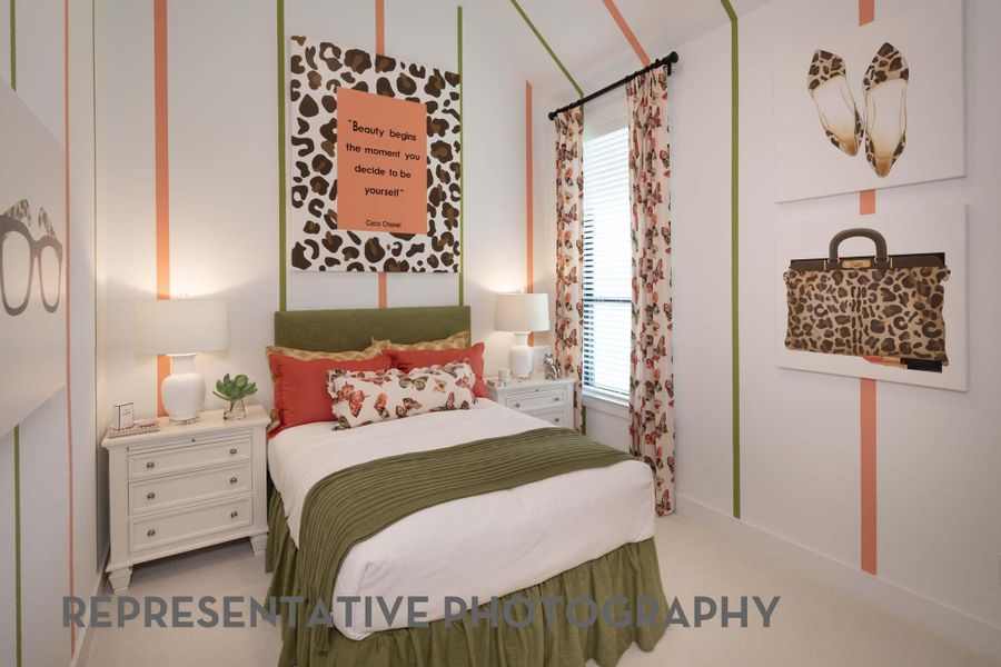 Furnished interior view inside a new home in Santa Rita Ranch, Liberty Hill (Image 25). Furnished interior view inside a new home in Santa Rita Ranch, Liberty Hill (Image 25).