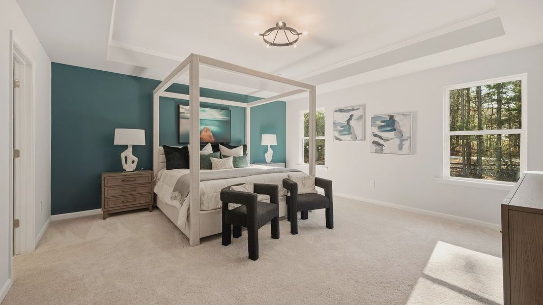 Furnished interior view inside a new home in Hamilton Lakes, Lawrenceville (Image 27).