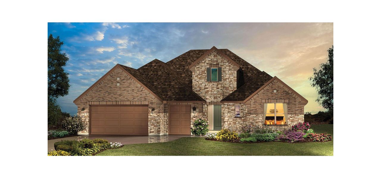 Representative exterior photo of a completed home built from the Aubrey by Robson Resort Communities in Robson Ranch Texas, Denton, TX (Image 4). Representative exterior photo of a completed home built from the Aubrey by Robson Resort Communities in Robson Ranch Texas, Denton, TX (Image 4).