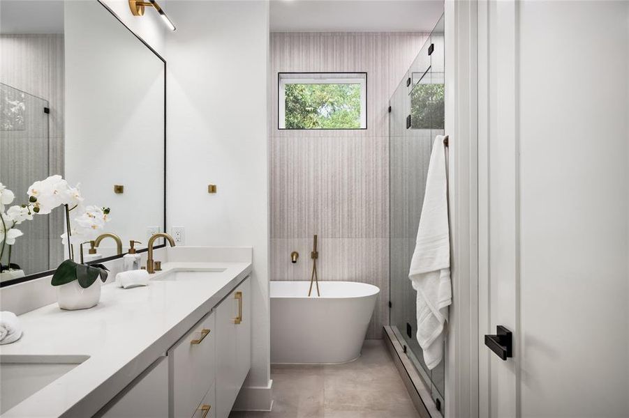 Furnished interior view inside a new home in , Dallas (Image 9).