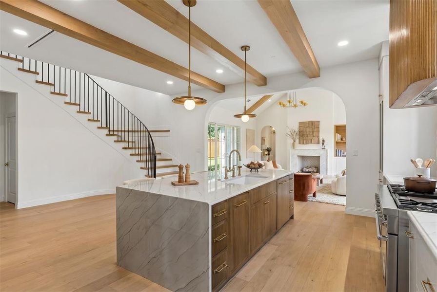 Furnished interior view inside a new home in , Dallas (Image 7).