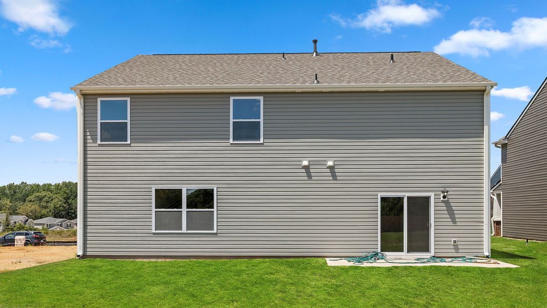 Exterior details and patio area of a home in Chestnut Ridge, Greenville (Image 3). Exterior details and patio area of a home in Chestnut Ridge, Greenville (Image 3).