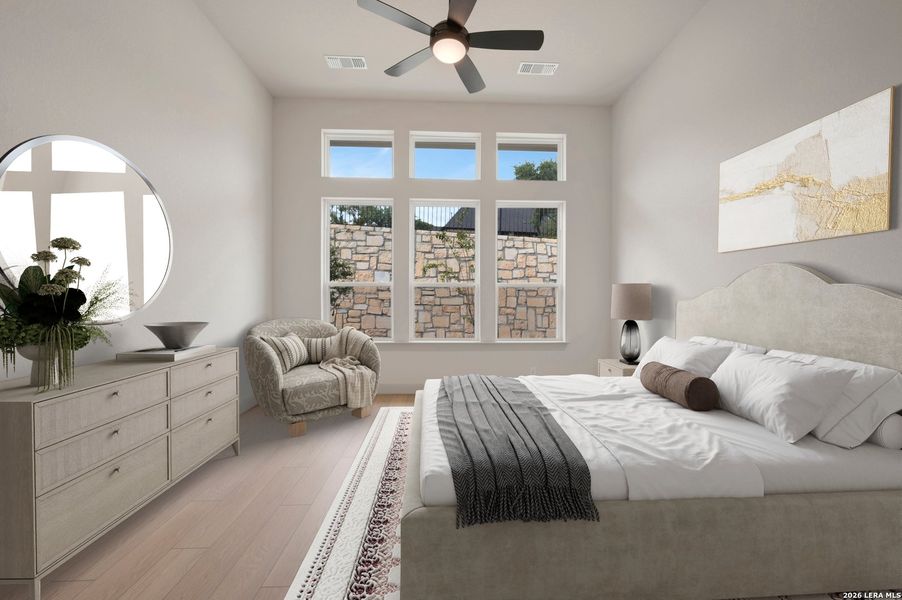 Furnished interior view inside a new home in Windsong - Legacy Series, Boerne (Image 11).