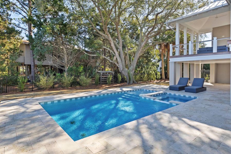 Exterior details and patio area of a home in , Sullivan's Island (Image 3).
