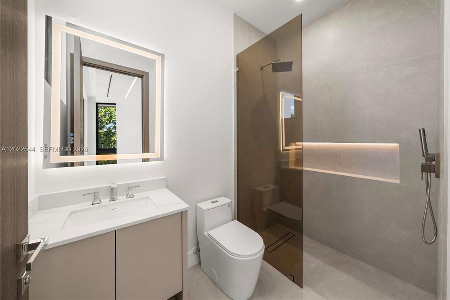 Furnished interior view inside a new home in , Miami (Image 13). Furnished interior view inside a new home in , Miami (Image 13).