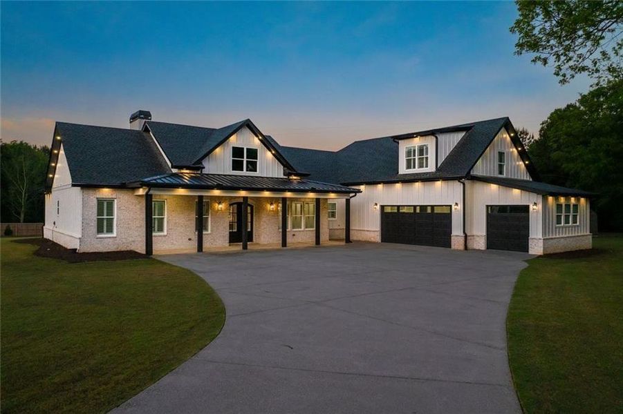 Front exterior of a new home in , Bethlehem, GA, highlighting curb appeal (Image 25).
